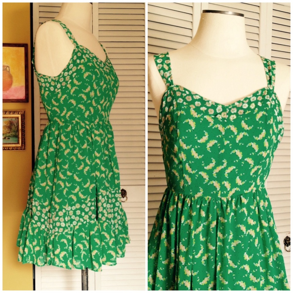 Tiered Floral Lauren Conrad Short Ruffle Dress